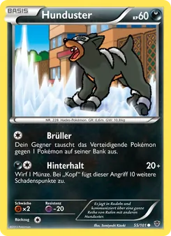 Hunduster, Karte 55 aus Plasma-Blaster