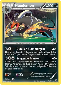 Hundemon, Karte 56 aus Plasma-Blaster