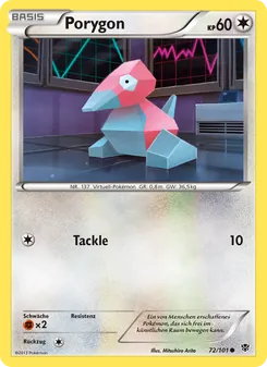 Porygon, Karte 72 aus Plasma-Blaster