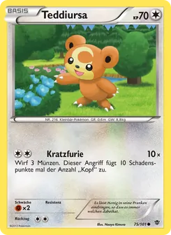 Teddiursa, Karte 75 aus Plasma-Blaster