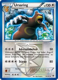 Ursaring, Karte 76 aus Plasma-Blaster