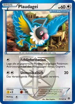 Plaudagei, Karte 77 aus Plasma-Blaster