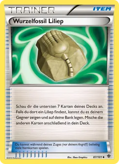 Wurzelfossil Liliep, Karte 87 aus Plasma-Blaster