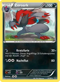 Zoroark, Karte 67 aus Aufstreben der Mächtigen