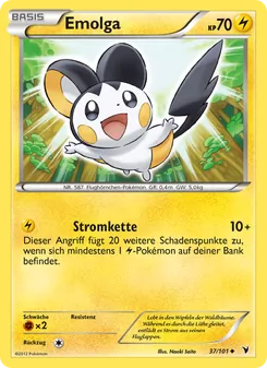 Emolga, Karte 37 aus Königliche Siege