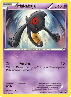 Makabaja, Karte 44 aus Königliche Siege