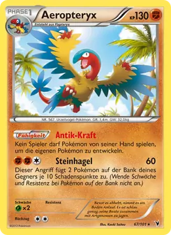 Aeropteryx, Karte 67 aus Königliche Siege