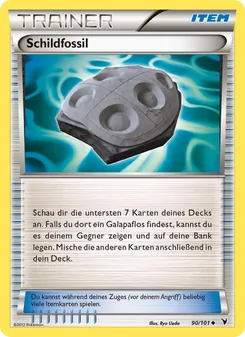 Schildfossil, Karte 90 aus Königliche Siege