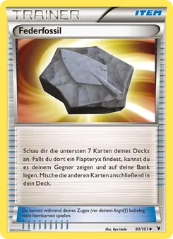 Federfossil, Karte 93 aus Königliche Siege