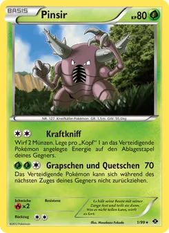 Pinsir, Karte 1 aus Kommende Schicksale