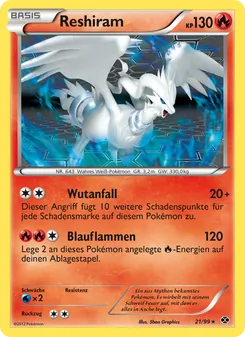 Reshiram, Karte 21 aus Kommende Schicksale