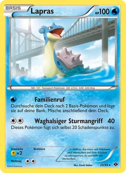 Lapras, Karte 25 aus Kommende Schicksale