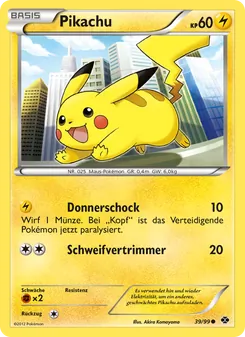 Pikachu, Karte 39 aus Kommende Schicksale