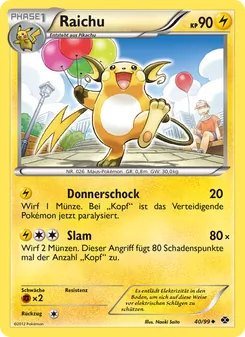 Raichu, Karte 40 aus Kommende Schicksale