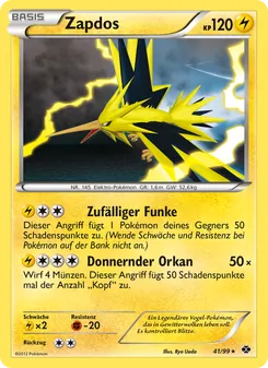 Zapdos, Karte 41 aus Kommende Schicksale