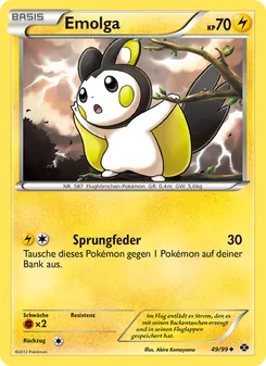 Emolga, Karte 49 aus Kommende Schicksale
