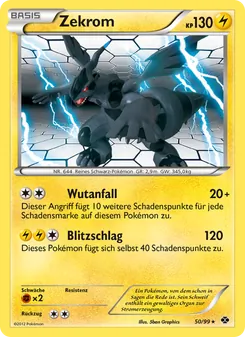 Zekrom, Karte 50 aus Kommende Schicksale