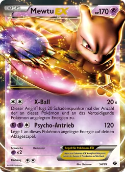 Mewtu-EX, Karte 54 aus Kommende Schicksale
