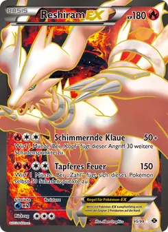 Reshiram-EX, Karte 95 aus Kommende Schicksale