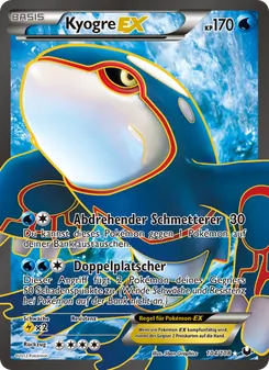 Kyogre-EX, Karte 104 aus Erforscher der Finsternis