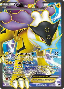 Raikou-EX, Karte 105 aus Erforscher der Finsternis