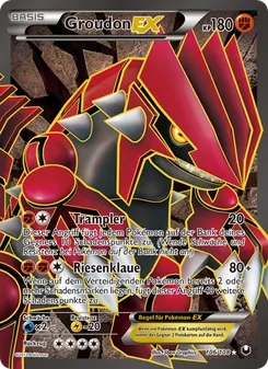 Groudon-EX, Karte 106 aus Erforscher der Finsternis