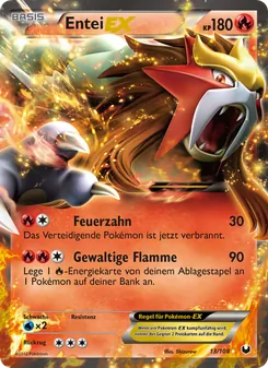 Entei-EX, Karte 13 aus Erforscher der Finsternis