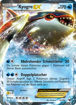 Kyogre-EX, Karte 26 aus Erforscher der Finsternis
