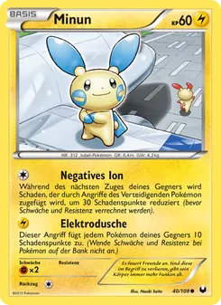 Minun, Karte 40 aus Erforscher der Finsternis