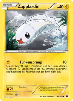 Zapplardin, Karte 45 aus Erforscher der Finsternis