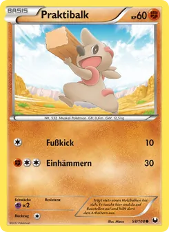 Praktibalk, Karte 58 aus Erforscher der Finsternis