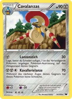 Cavalanzas, Karte 74 aus Erforscher der Finsternis