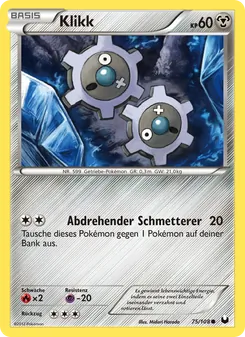 Klikk, Karte 75 aus Erforscher der Finsternis