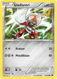 Gladiantri, Karte 78 aus Erforscher der Finsternis