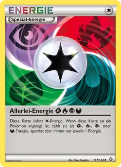 Allerlei-Energie GrassFirePsychicDarkness, Karte 117 aus Hoheit der Drachen