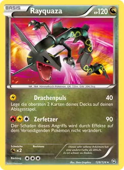 Rayquaza, Karte 128 aus Hoheit der Drachen