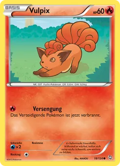 Vulpix, Karte 18 aus Hoheit der Drachen