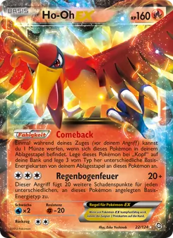 Ho-Oh-EX, Karte 22 aus Hoheit der Drachen