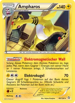 Ampharos, Karte 40 aus Hoheit der Drachen