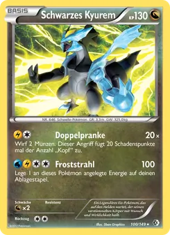Schwarzes Kyurem, Karte 100 aus Überschrittene Schwellen