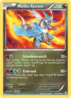 Weißes Kyurem, Karte 102 aus Überschrittene Schwellen