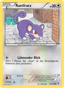 Rattfratz, Karte 104 aus Überschrittene Schwellen