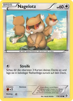 Nagelotz, Karte 118 aus Überschrittene Schwellen