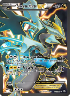 Schwarzes Kyurem-EX, Karte 145 aus Überschrittene Schwellen