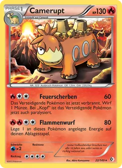 Camerupt, Karte 22 aus Überschrittene Schwellen