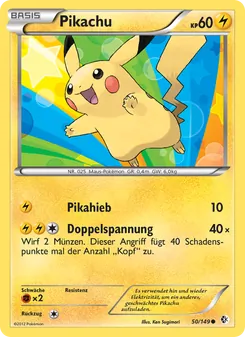 Pikachu, Karte 50 aus Überschrittene Schwellen