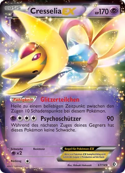 Cresselia-EX, Karte 67 aus Überschrittene Schwellen