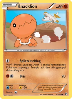 Knacklion, Karte 83 aus Überschrittene Schwellen