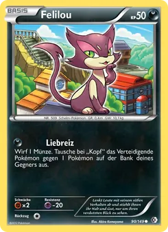 Felilou, Karte 90 aus Überschrittene Schwellen