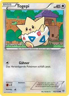 Togepi, Karte 102 aus Plasma-Sturm